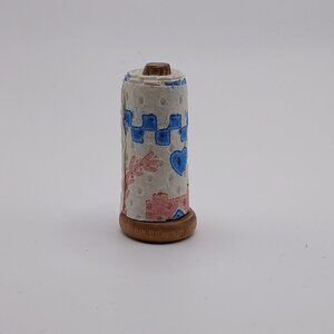 Miniature Dollhouse Paper Towel Holder with Paper Towel